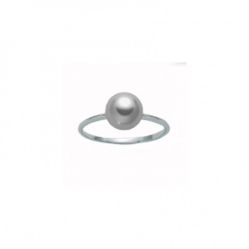 Miluna Ring with Gray Pearl 8mm - PLI1616