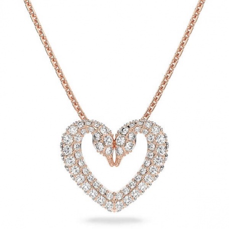 Una Swarovski necklace with rosé heart - 5628657