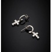 Chiara Ferragni Bold Cross circle earrings with cross J19AWC05