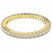 Vittore Swarovski Ring, goldenes Band mit Kristallen 5656295