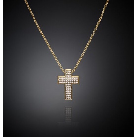 Chiara Ferragni Squared Cross golden necklace J19AWC09
