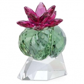 Swarovski Crystal Flower Cactus Decoration Bordeaux - 5426978