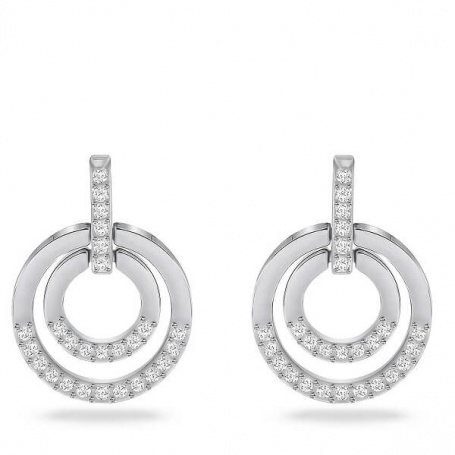 Pendant earrings with Circle Swarovski circles 5616265