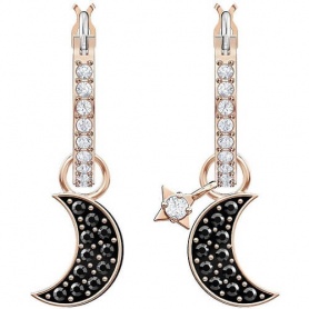 Symbolic Swarovski moon pendant earrings 5627352