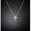 Chiara Ferragni Squared Cross Small golden cross necklace J19AWC08