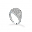 Chevalier Tsars Collection Olga ring with square pavé