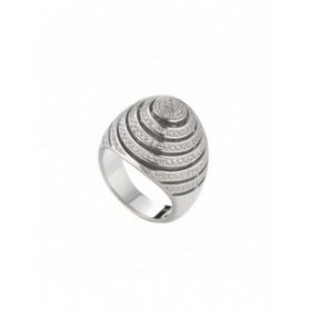 Tsars Collection 9Nine ring spiral egg with cubic zirconia 9R20S
