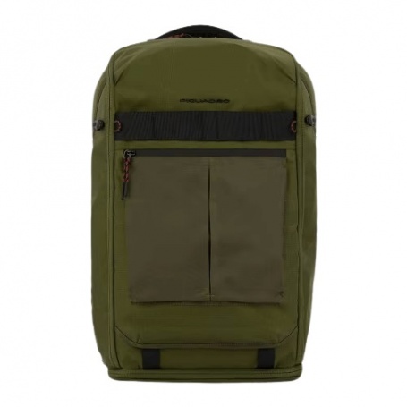 Piquadro Arne green fabric backpack bag - BV5993S125/VE