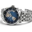 Hamilton Jazzmaster Open Heart watch blue, steel H32675140