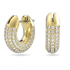 Dextera Swarovski golden circle earrings with crystals 5636530