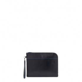Piquadro B2 Revamp black leather pouch - AC6100B2VR/N