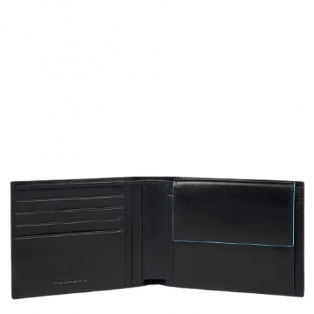 Piquadro B2 Revamp wallet in black leather - PU257B2VR/N