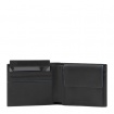 Piquadro B2 Revamp wallet in black leather - PU4188B2VR/N