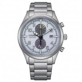 Citizen Chrono Classic Eco-Drive White Watch - CA7028-81A