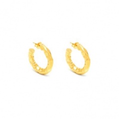 Giovanni Raspini Stone golden hoop earrings - GR11685