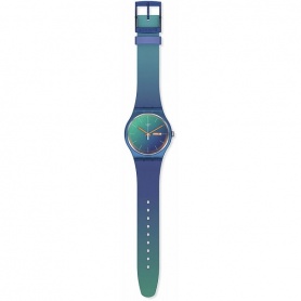 Swatch Fade to Teal two-tone watch - SO29N708