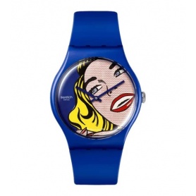 Swatch Girl By Roy Lichtenstein blaue Uhr - SUOZ352