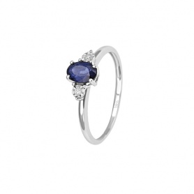 Rugiada Bliss Ring with Sapphire and Diamonds - 20069901