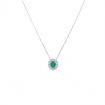 Bliss Charleston Necklace with Emerald and Diamonds - 20096551