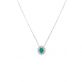 Bliss Charleston Halskette mit Smaragd und Diamanten – 20096551