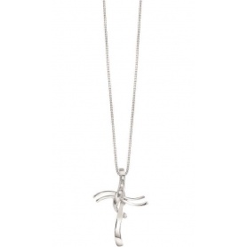 Le Croci Bliss Cross Halskette mit Diamanten - 20092712
