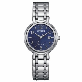 Citizen Lady Eco-Drive blue steel watch - EW2690-81L