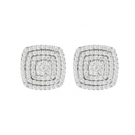 Salvini Bagliori earrings with pavé diamonds - 20088549