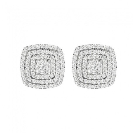 Salvini Bagliori earrings with pavé diamonds - 20088549