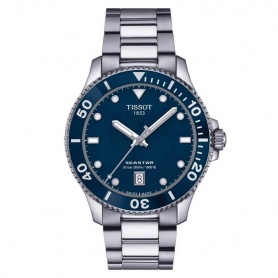 Tissot Seastar1000 Blau 40 mm Uhr – T1204101104100
