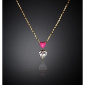 Collana pendente Cuoricino Neon Chiara Ferragni cuore rosa J19AWD01