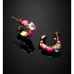 Chiara Ferragni Neon Little Heart Circle Earrings Pink Heart J19AWD05