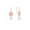 Mimì OgniBene pendant earrings in pink gold and white pearl