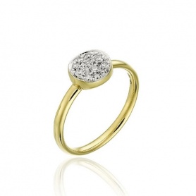 Chimento Armillas Glow ring in gold and diamonds - 1A10272B11140