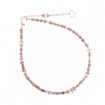 Maman et Sophierosè women's necklace with purple and pink gems GCDECPTS