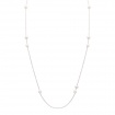Mimi Nagai necklace in silver and rose gold with white pearls