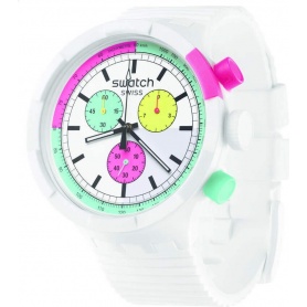 Swatch Chrono Uhr The Purity Of Neon – SB06W100