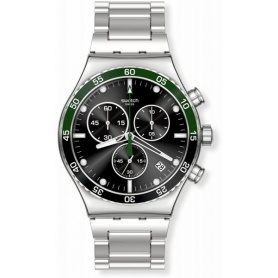 Swatch-Uhr Irony Chrono Dunkelgrün - YVS506G