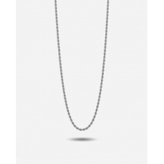 Nove25 silver rope necklace 60cm N25COL00024