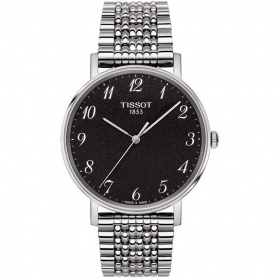 Tissot Everytime mittelgroße Uhr Schwarz – T1094101107200