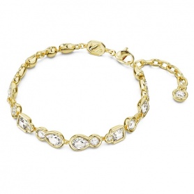 Swarovski bracelet Dextera White M golden - 5667044