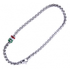 Salvini Funky-Armband aus Silber mit Diamant und Ticolor-Emaille