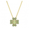 Swarovski necklace Idyllia green four-leaf clover - 5671144