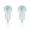 Orecchini Swarovski Gema chandelier con cristalli azzurri 5666015
