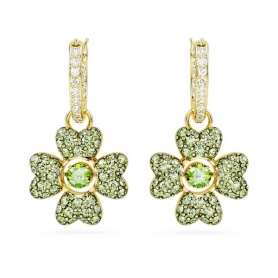 Swarovski Idyllia green four-leaf clover earrings - 5670664