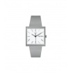 Swatch Bioceramic what if gray square watch - SO34M700