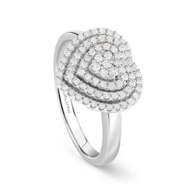 Salvini Bagliori Medium Heart Ring with Diamonds - 20091613