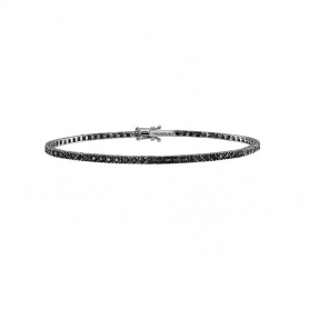 Salvini Tennis Bracelet in gold and Black Diamonds 1.10ct - 20085593