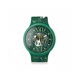 Swatch Camoflower Green Big Bold green watch SB05G104