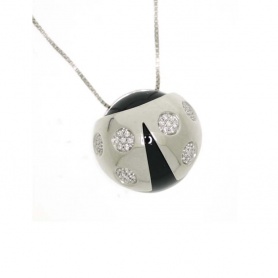 Salvini Coccinelle Halskette mit Diamanten und schwarzem Onyx – 20036750