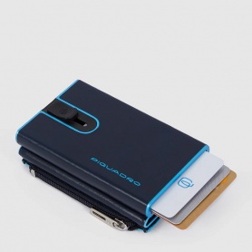 Piquadro Blue Square compact wallet blue - PP5585B2BLR/N